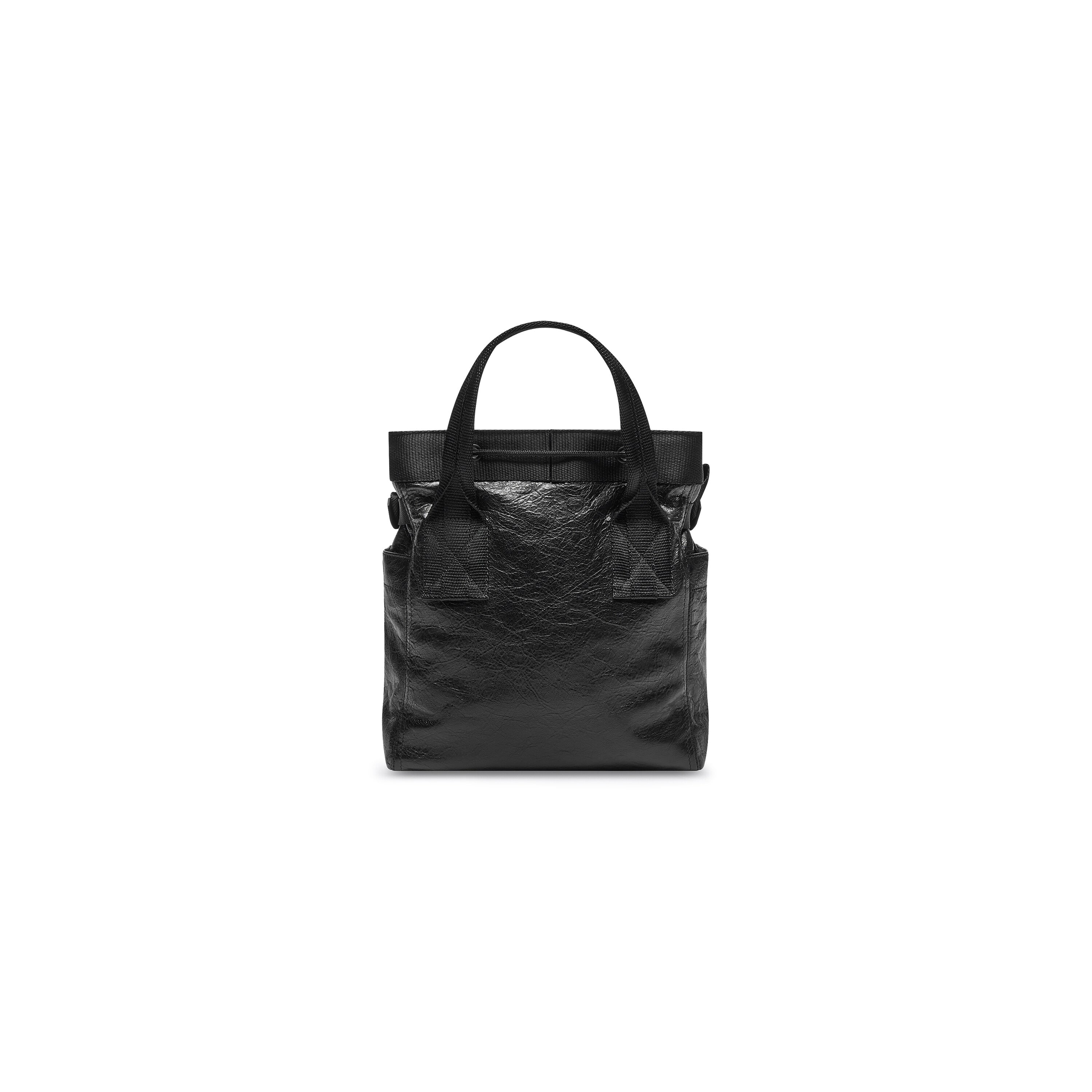 Balenciaga MEN'S ARMY SMALL TOTE BAG IN BLACK