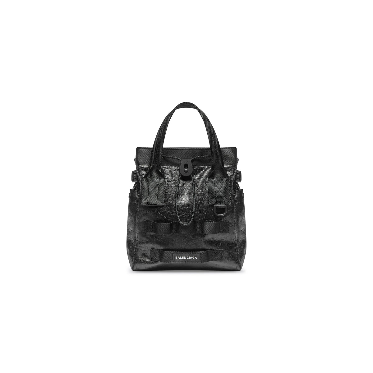 Balenciaga MEN'S ARMY SMALL TOTE BAG IN BLACK