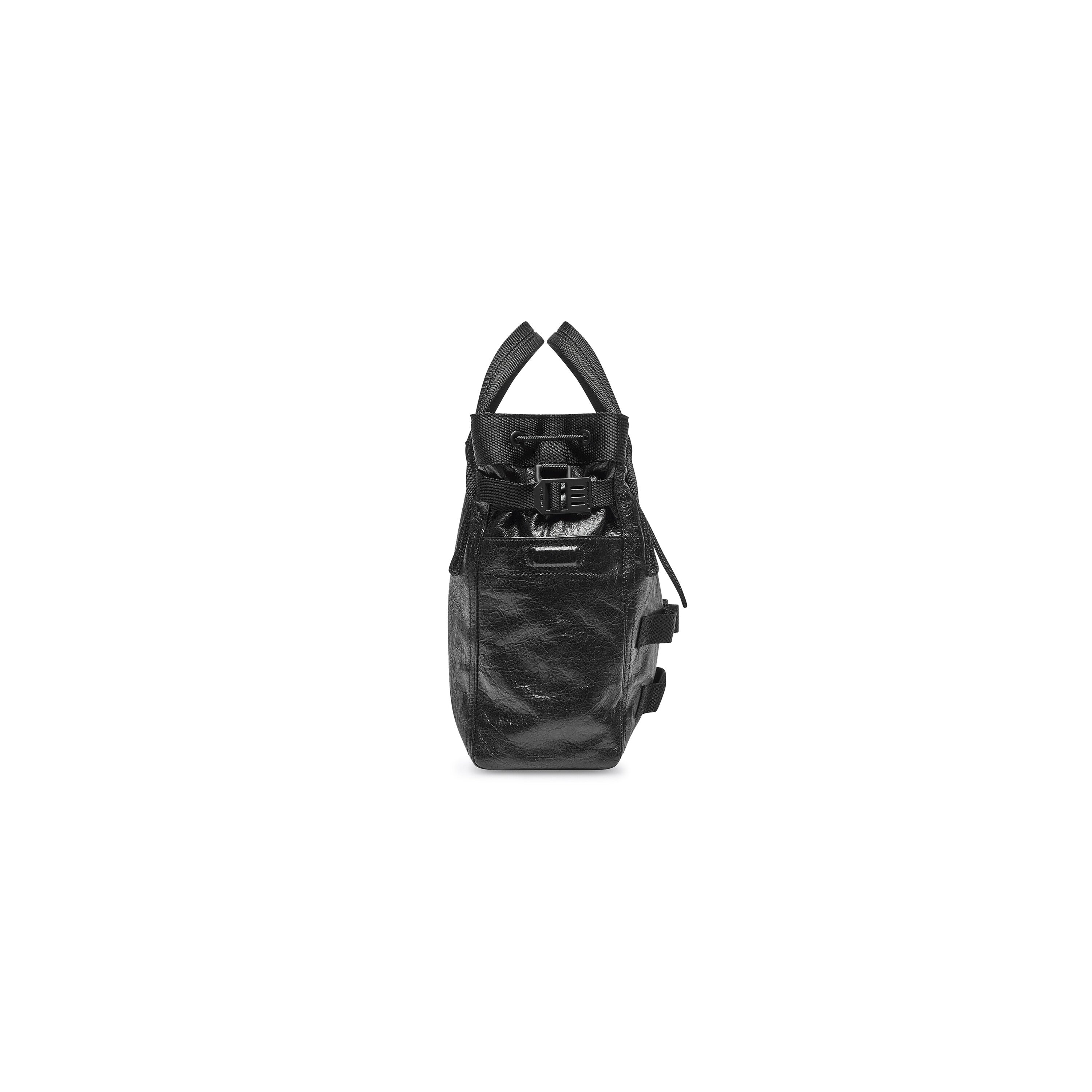 Balenciaga MEN'S ARMY SMALL TOTE BAG IN BLACK