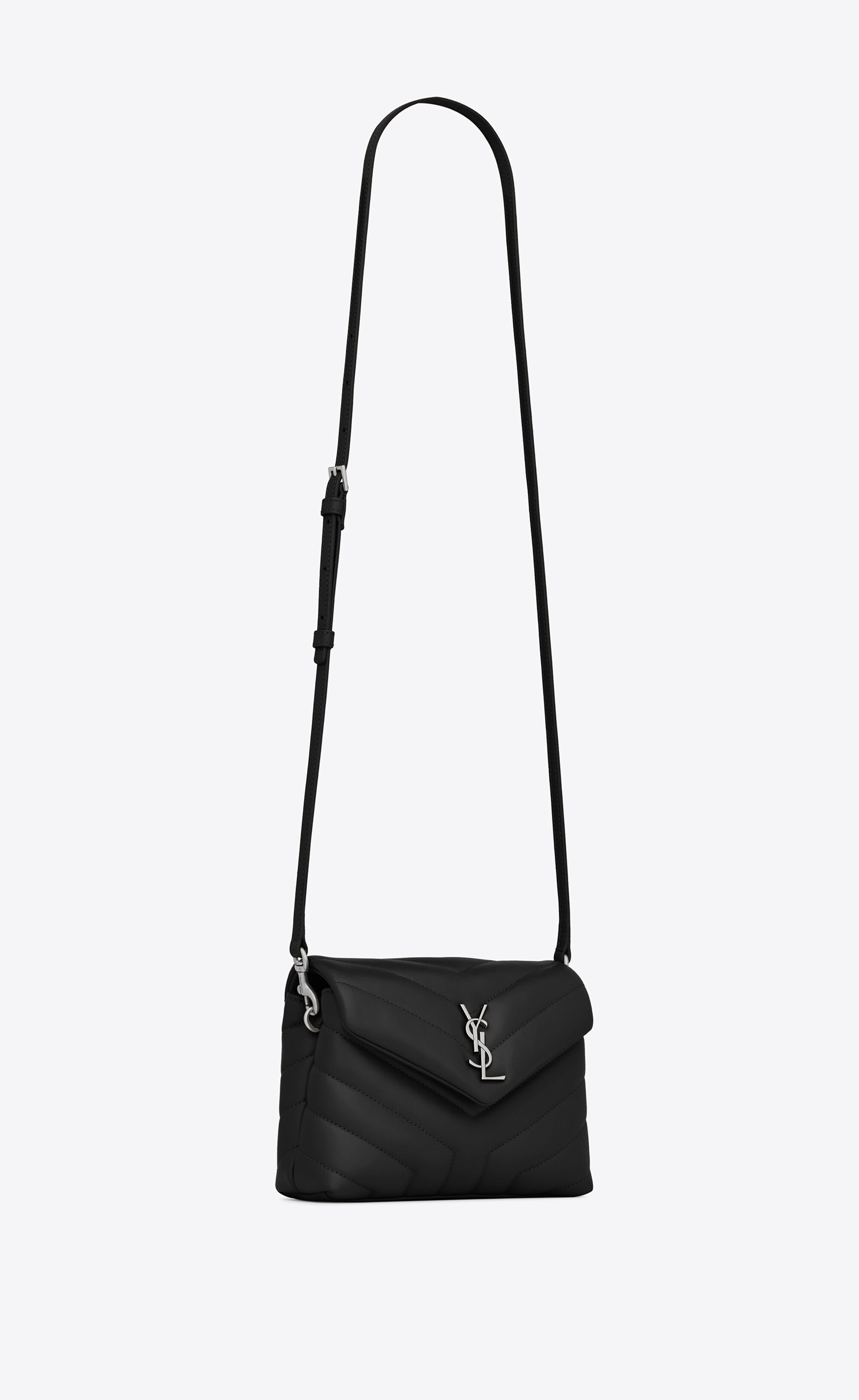 Saint Laurent LOULOU TOY STRAP BAG IN QUILTED Y LEATHER