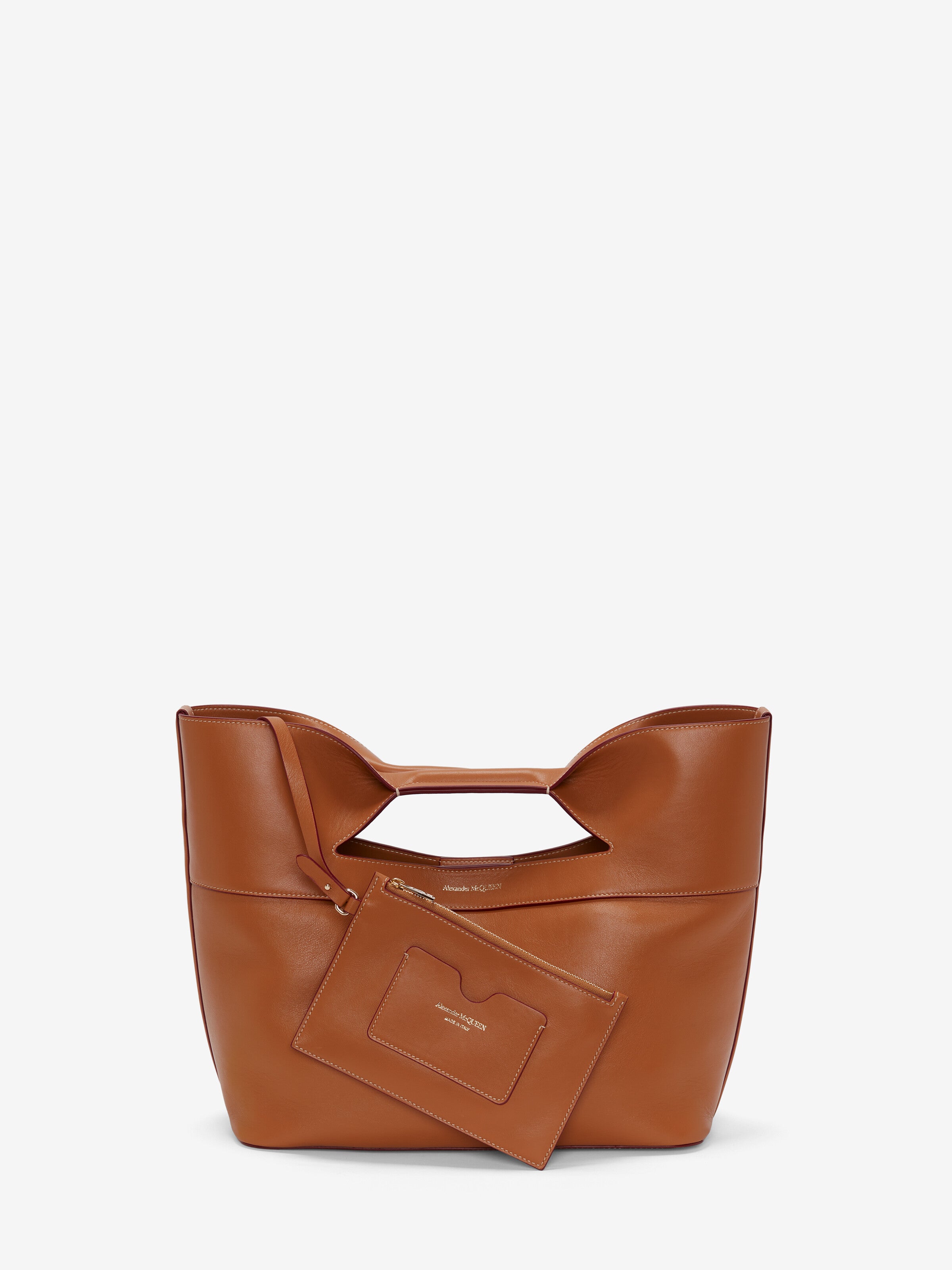 Alexander Mcqueen Women's The Bow Small in Tan