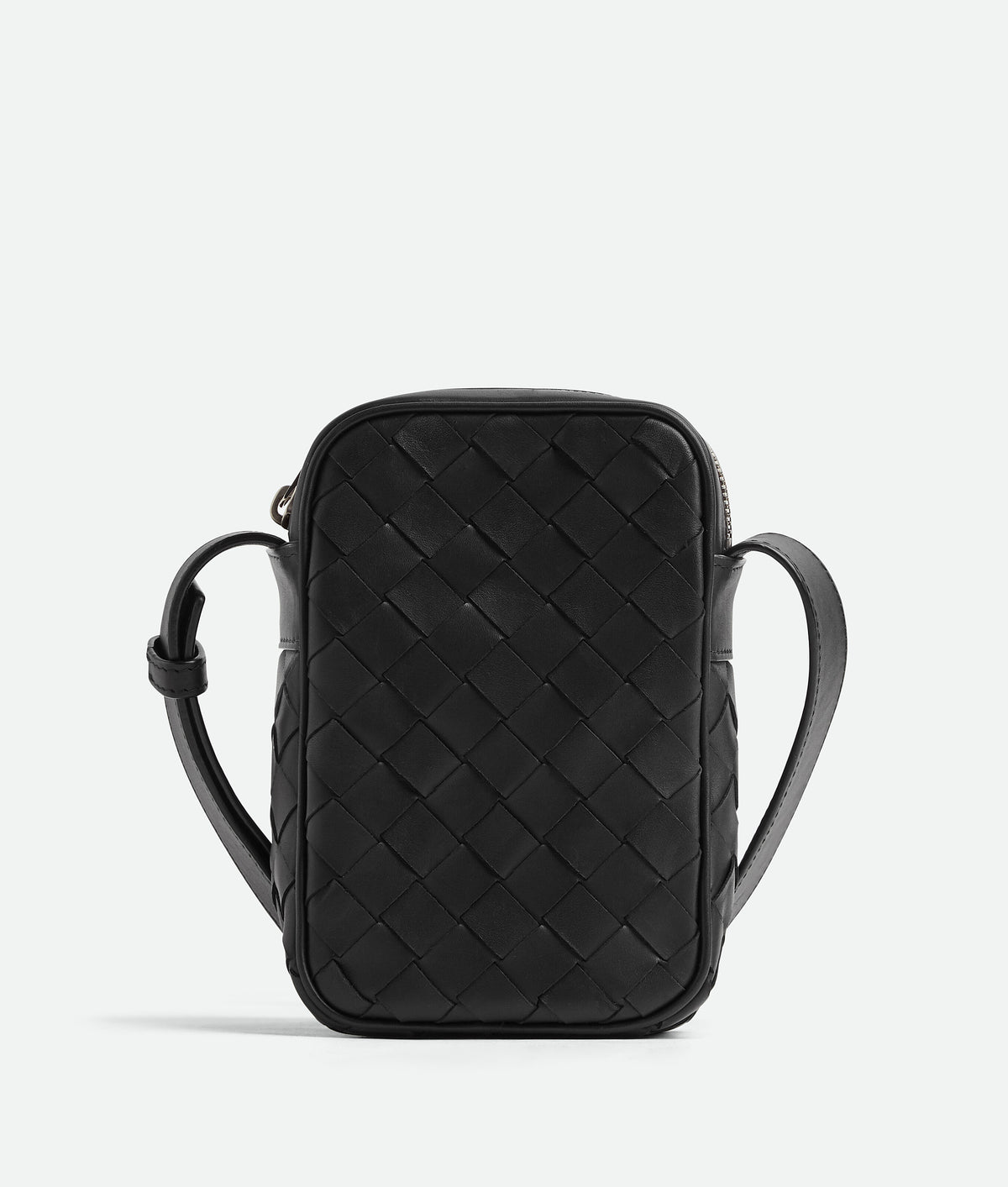 Bottega Veneta Mini Intrecciato Cross-Body Bag Black