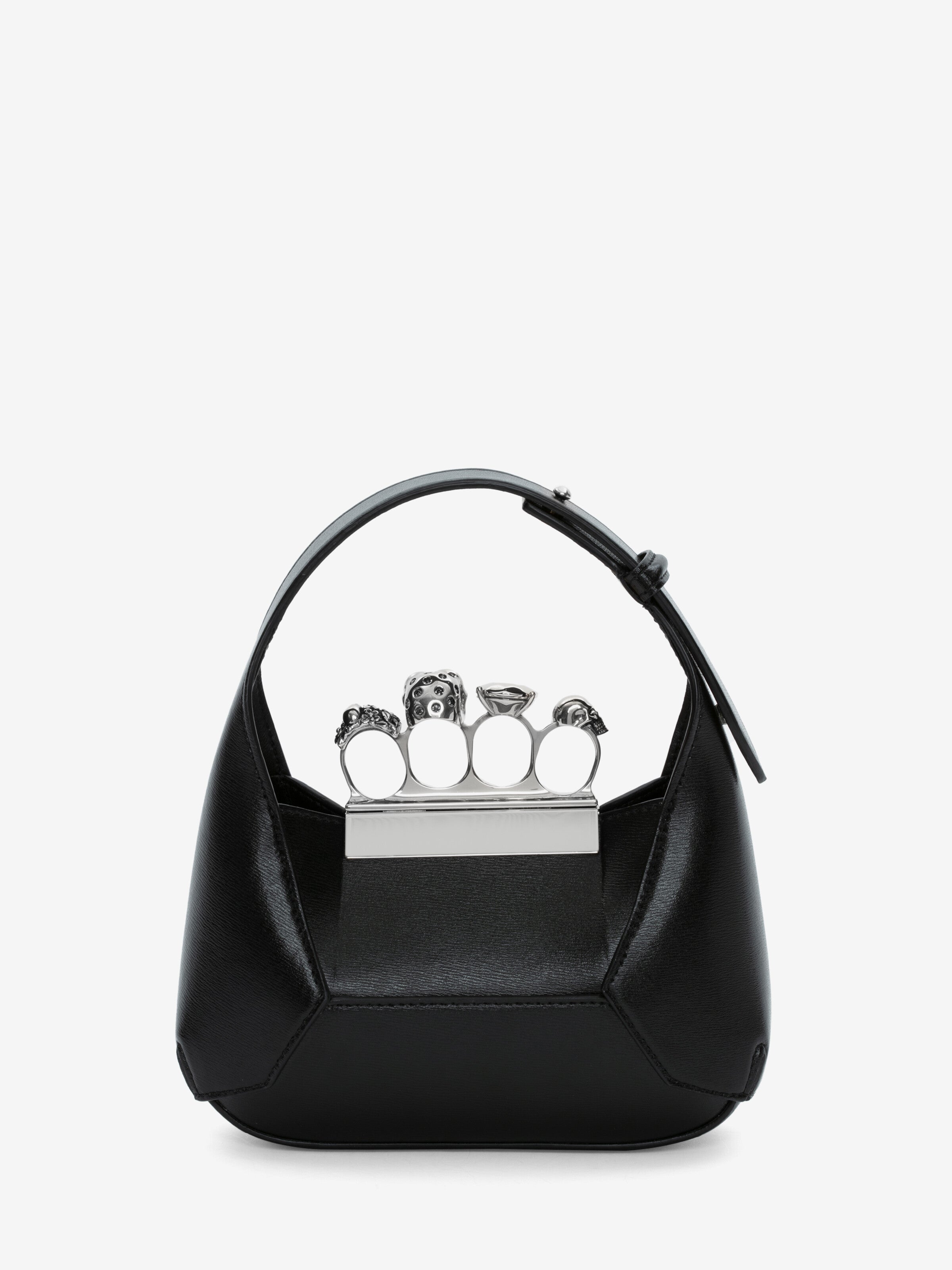 Alexander Mcqueen Women's The Jewelled Hobo Mini Bag in Black