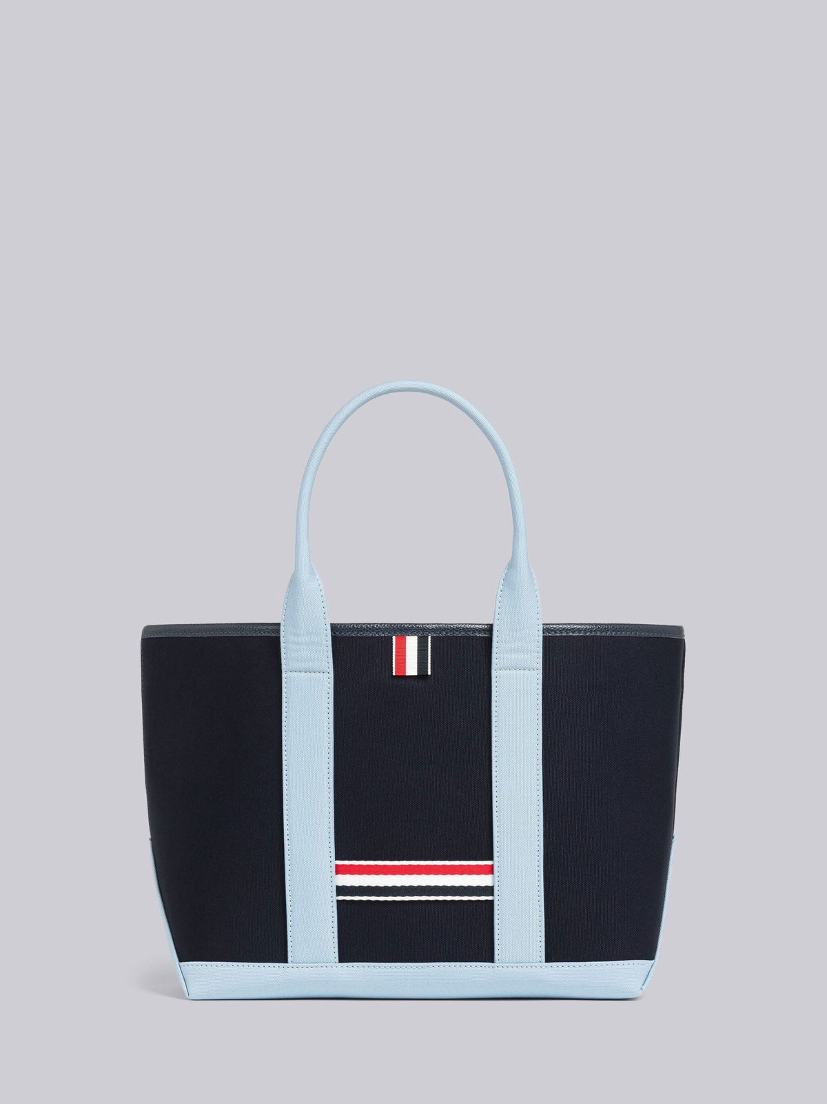 THOM BROWNE CANVAS INTERLOCK SMALL TOOL TOTE