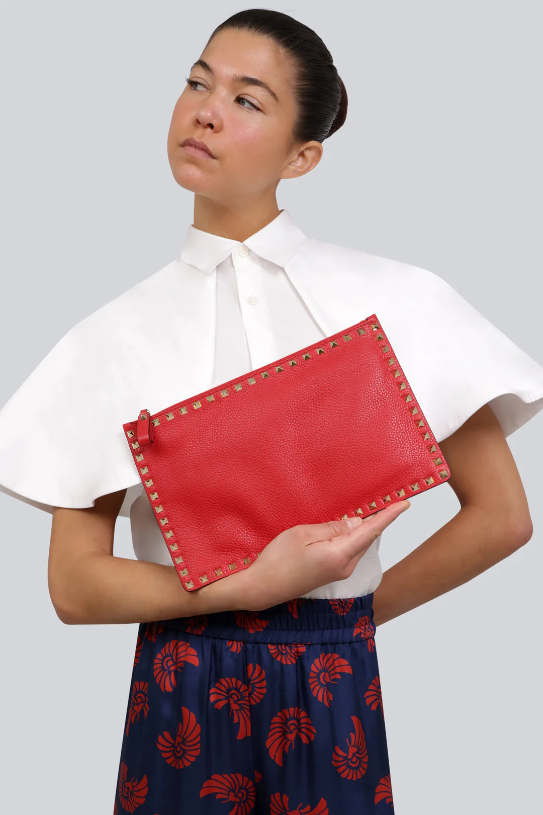 VALENTINO Rockstud Clutch RED