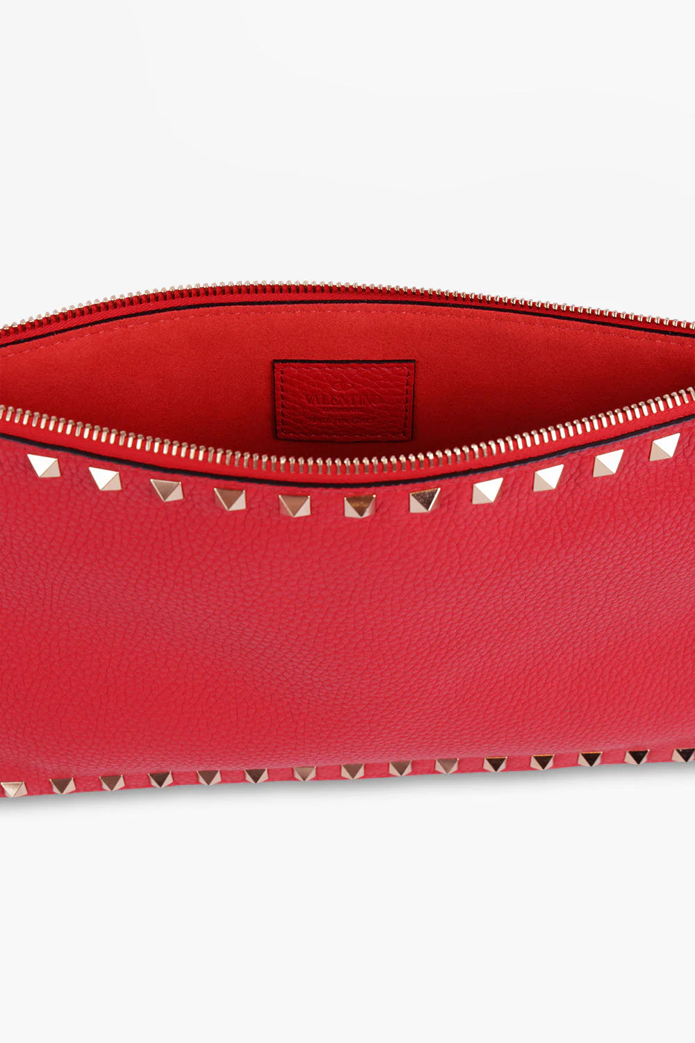 VALENTINO Rockstud Clutch RED